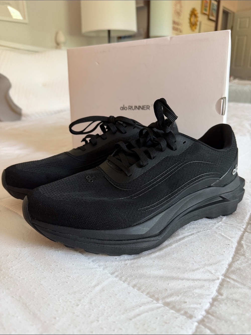 ALO Black Runner Lightweight Athletic Shoes